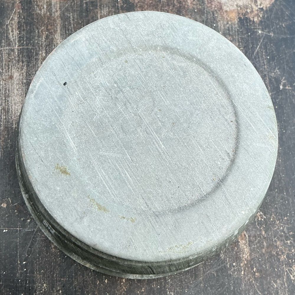Antique Ball Zinc Porcelain Mason Jar Lid 2.5” Vintage Charm